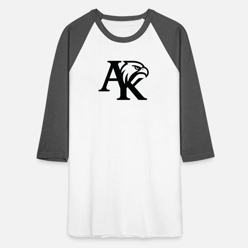 Minimalist AK Logo with Hawk Head – Black & White