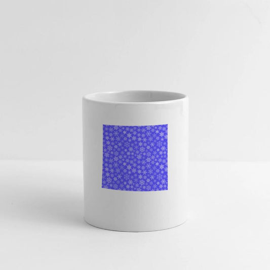 Modern Blue Snowflakes Pattern