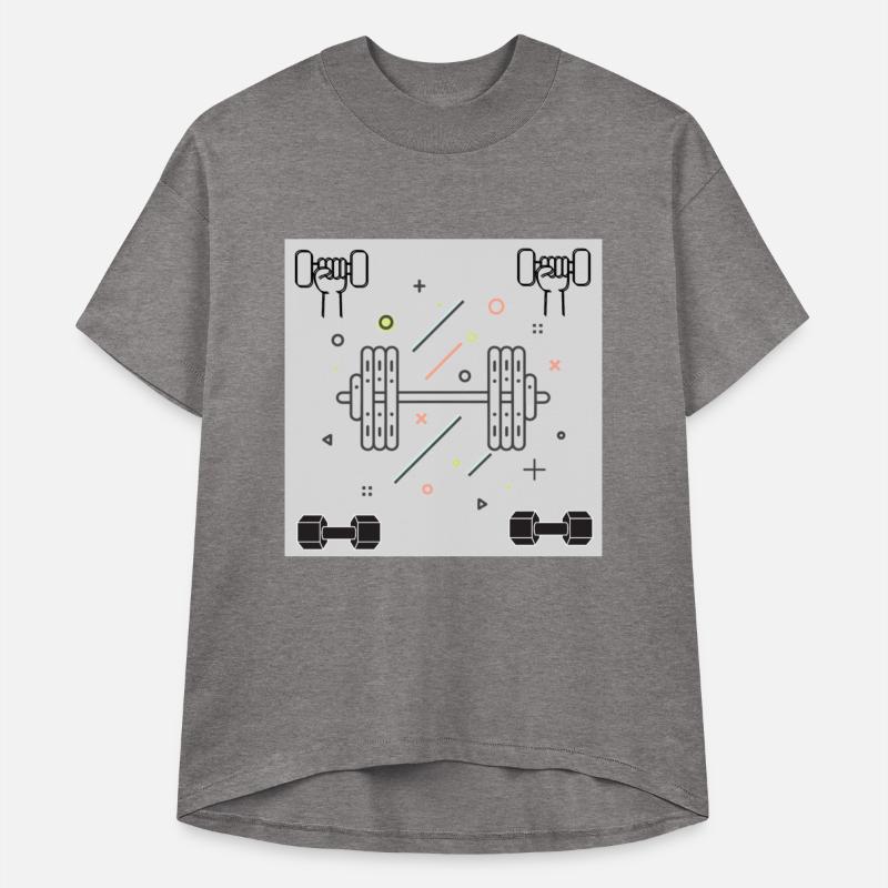 Modern Fitness Motivation: Dumbbell Illustration