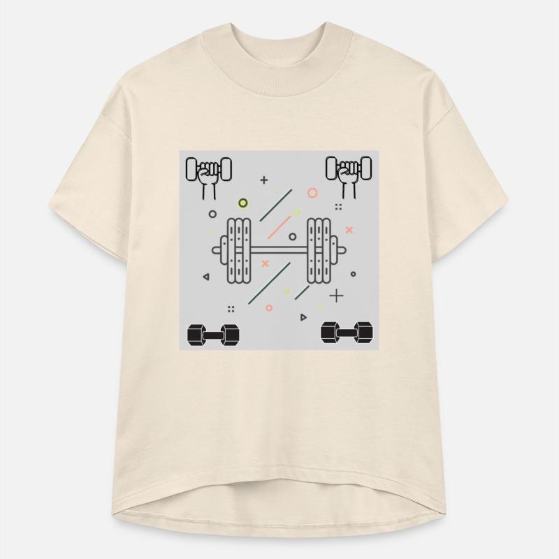 Modern Fitness Motivation: Dumbbell Illustration