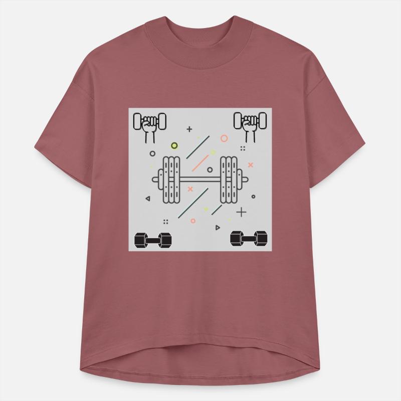 Modern Fitness Motivation: Dumbbell Illustration