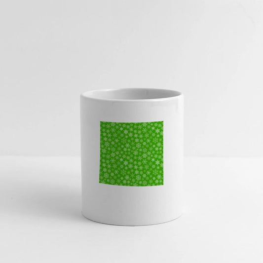 Modern Green Snowflakes Pattern