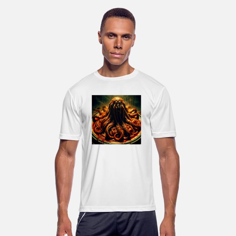 monster with tentacles out of a spaghetti plate