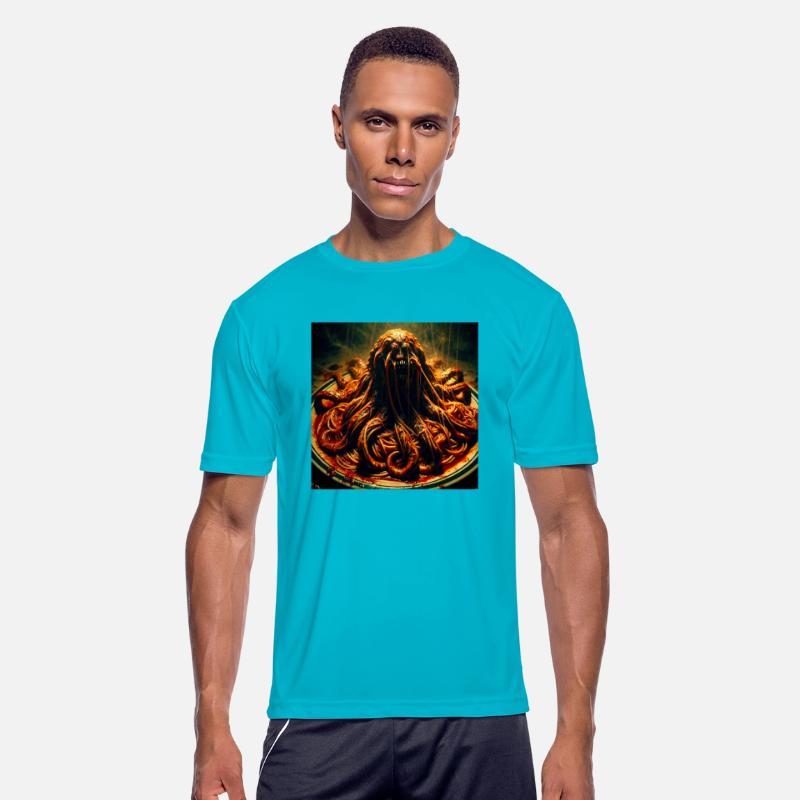 monster with tentacles out of a spaghetti plate