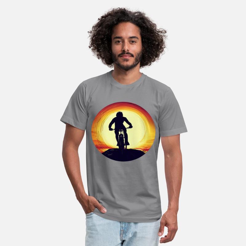 Mountain Bike Downhill Sunset