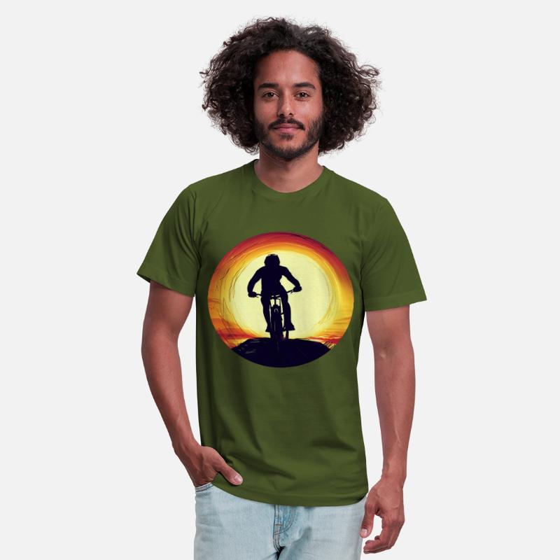 Mountain Bike Downhill Sunset