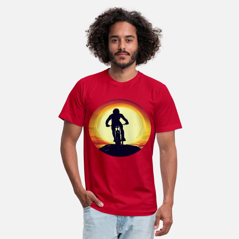 Mountain Bike Downhill Sunset