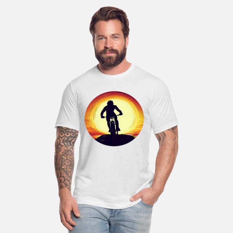 Mountain Bike Downhill Sunset