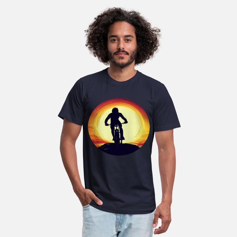 Mountain Bike Downhill Sunset