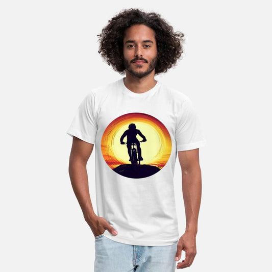 Mountain Bike Downhill Sunset