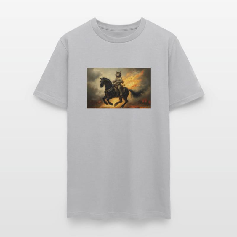 Mr Whiskers the Battle Cat Rides a War Horse