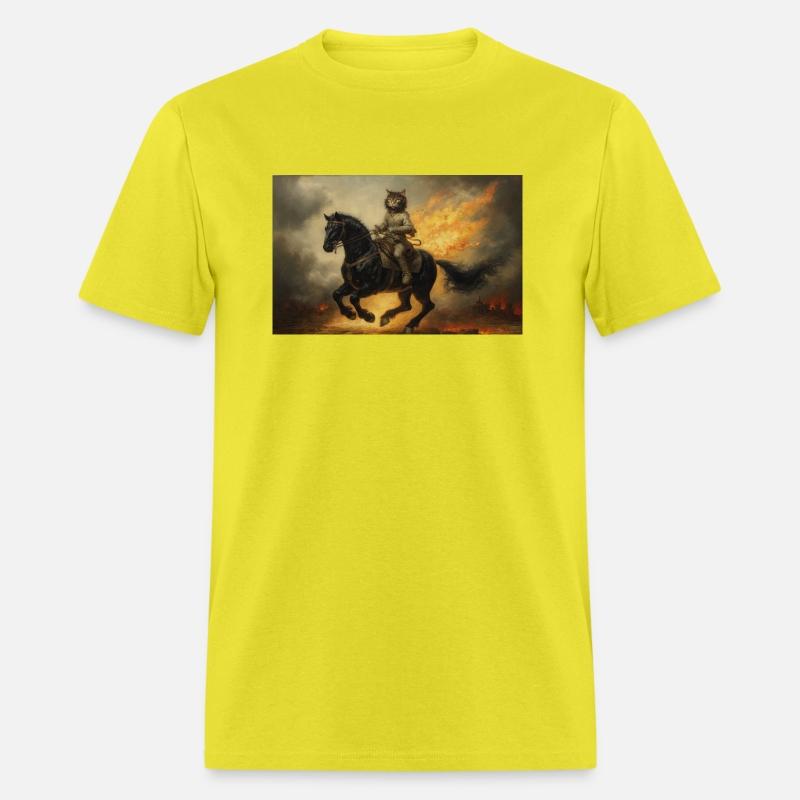 Mr Whiskers the Battle Cat Rides a War Horse