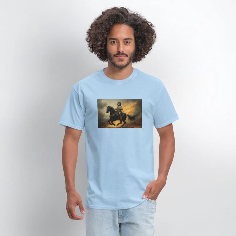 Mr Whiskers the Battle Cat Rides a War Horse