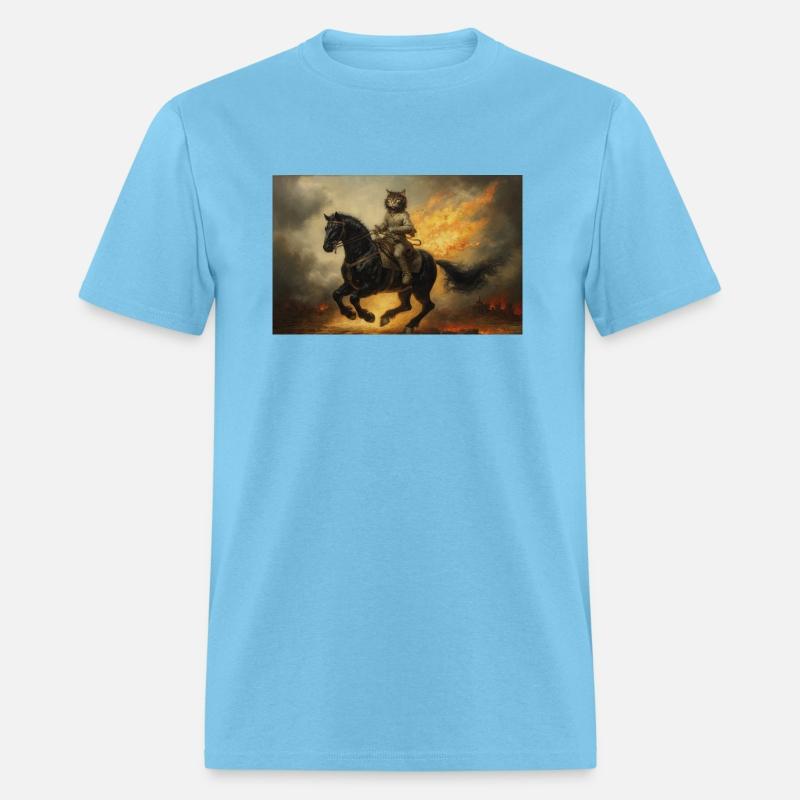 Mr Whiskers the Battle Cat Rides a War Horse