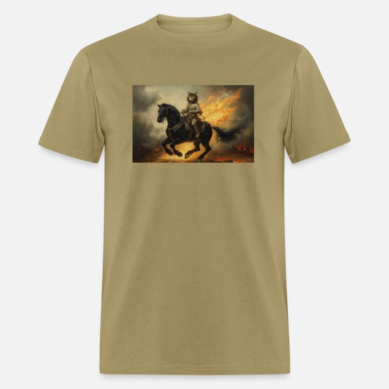 Mr Whiskers the Battle Cat Rides a War Horse