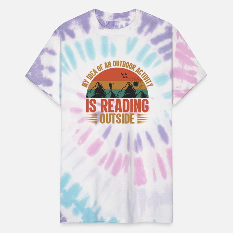 My idea of an outdoor activity is reading outside