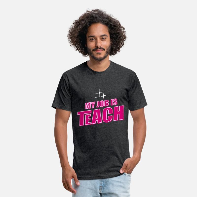 My Job Is Teach, Funny Pink Female Teacher Retro