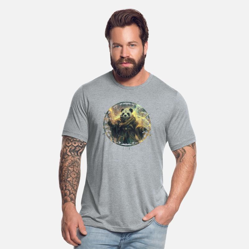 Mystical Panda With Golden Energy Charisma