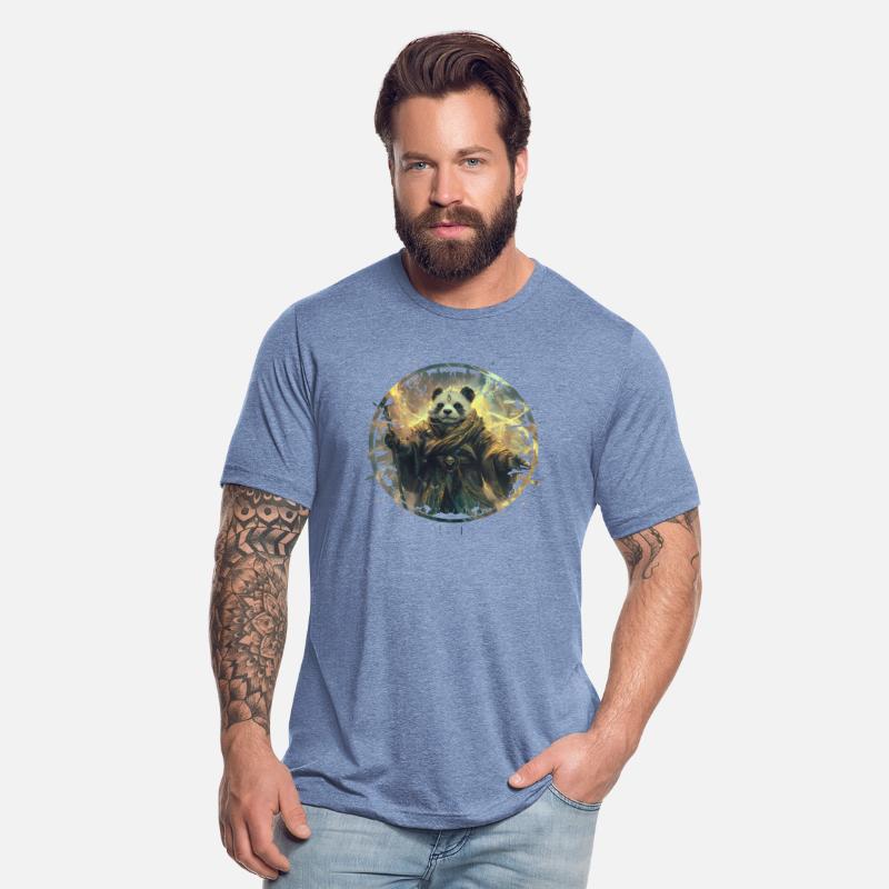 Mystical Panda With Golden Energy Charisma