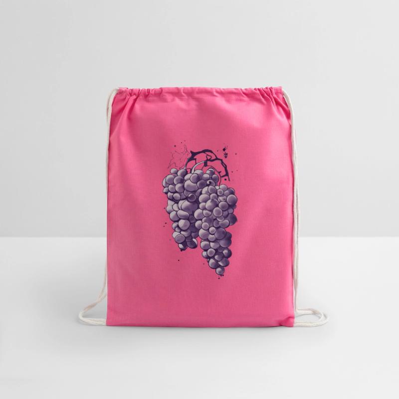 natural grapes ink drawing colorful