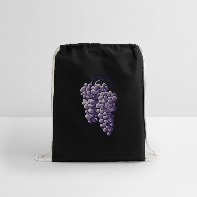 natural grapes ink drawing colorful