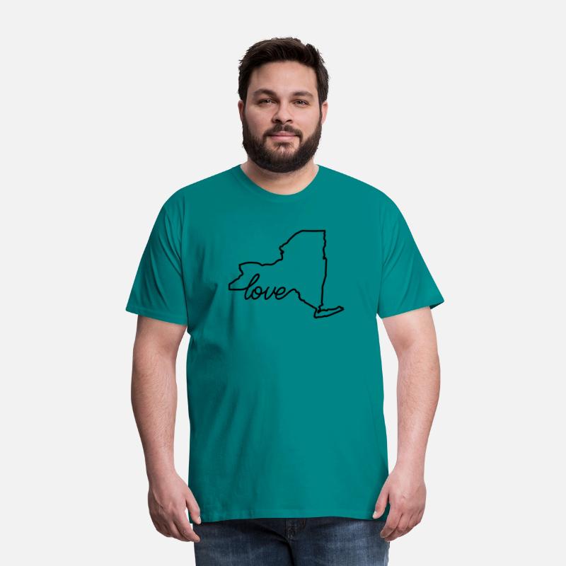 New York State - Love State Map Outline