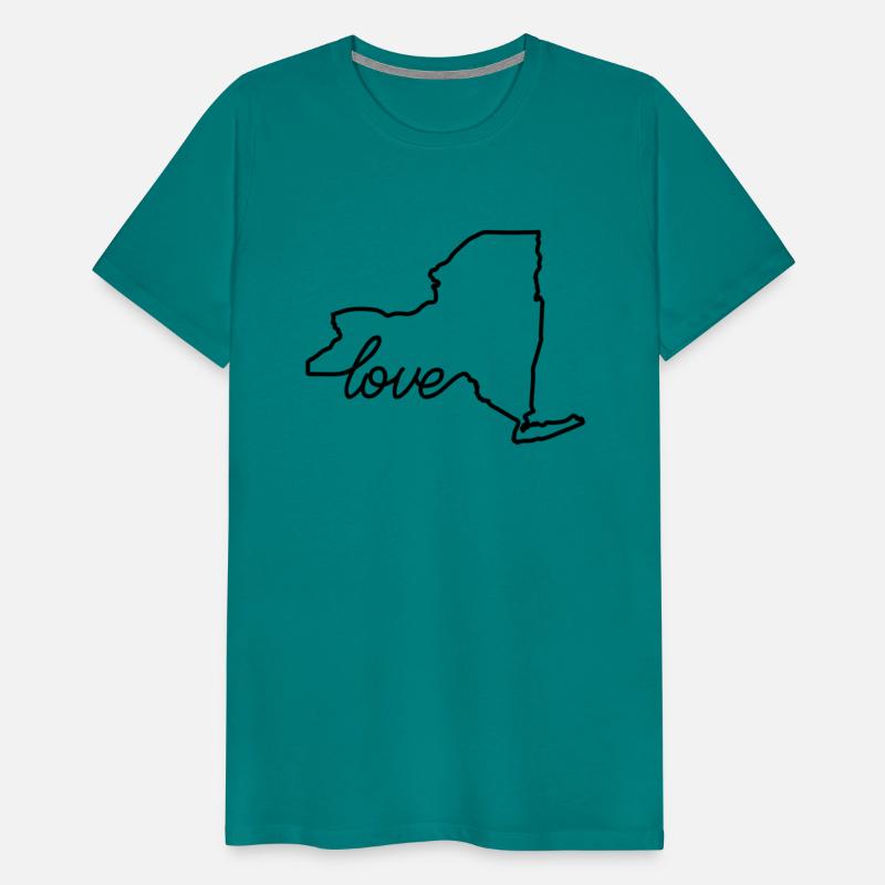 New York State - Love State Map Outline