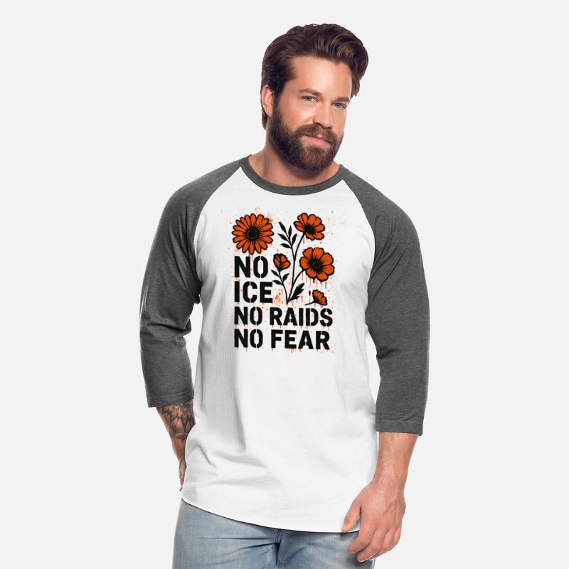 No ICE No Raids No Fear – Protest Flowers design