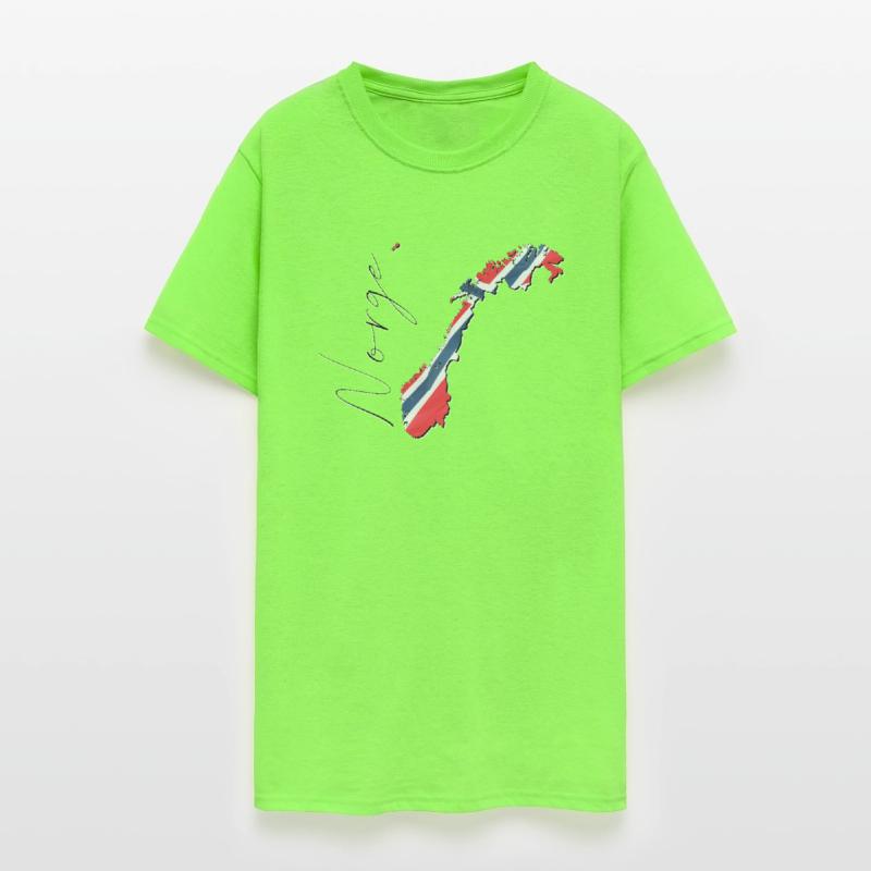 Norway Flag in Norway Map NO