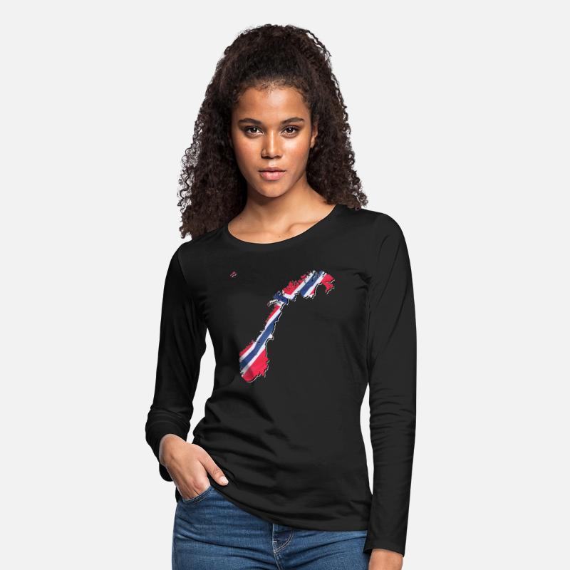 Norway Flag in Norway Map