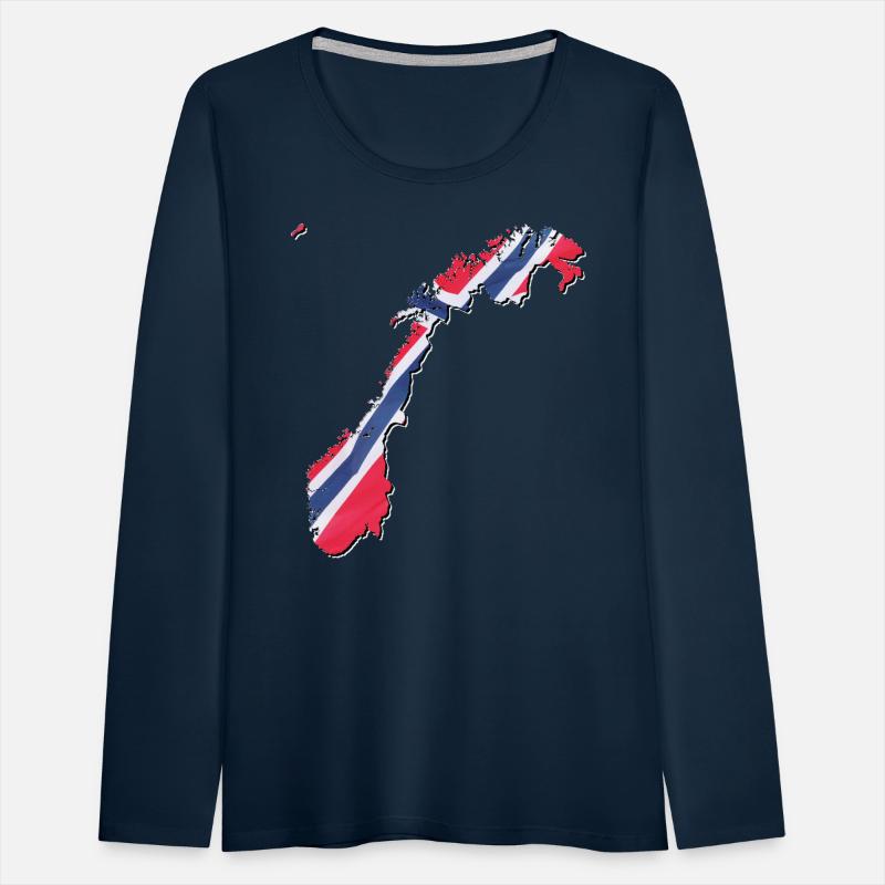 Norway Flag in Norway Map