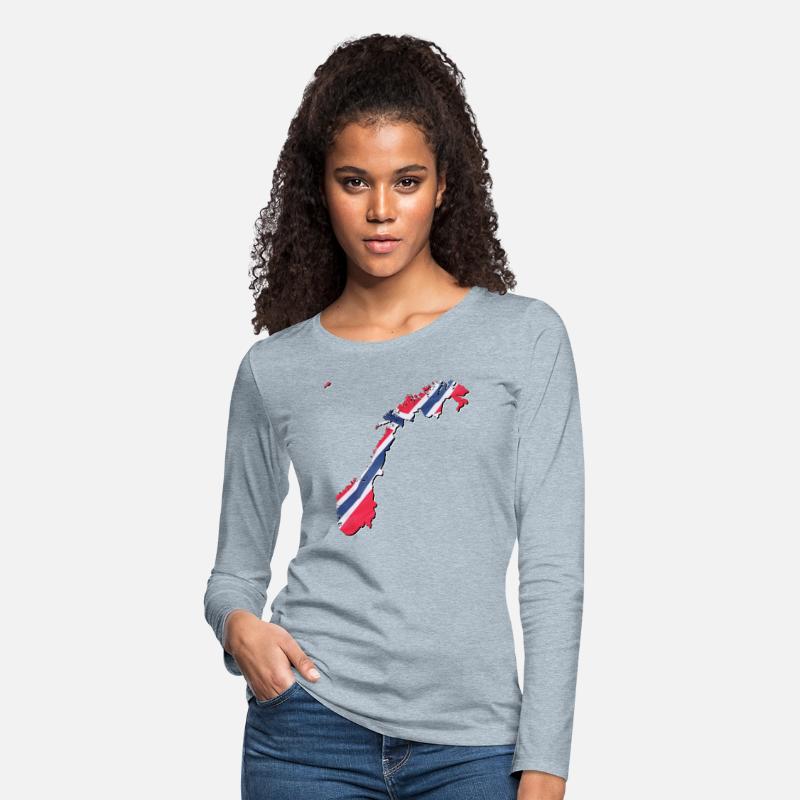 Norway Flag in Norway Map