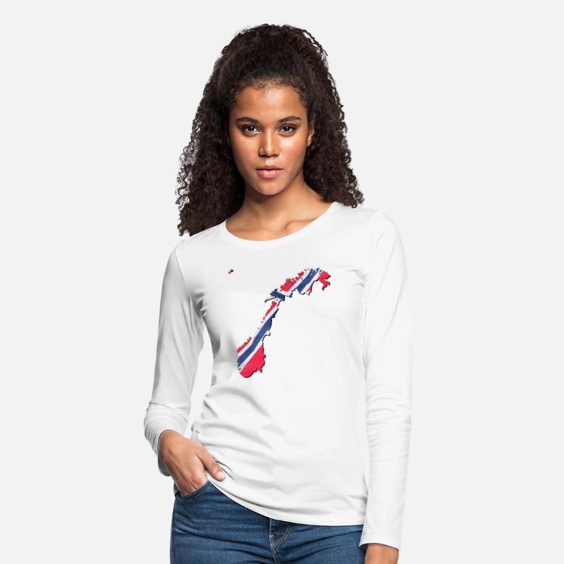 Norway Flag in Norway Map