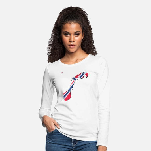 Norway Flag in Norway Map