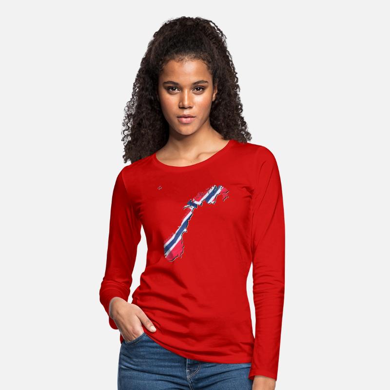 Norway Flag in Norway Map