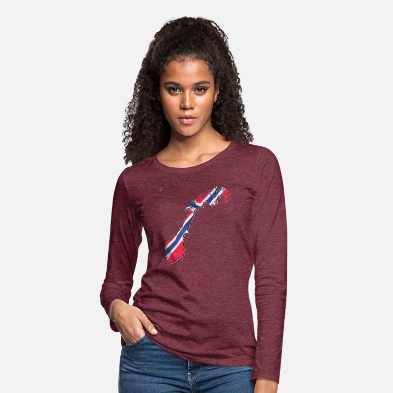 Norway Flag in Norway Map