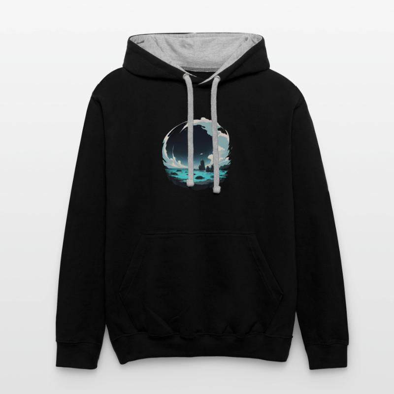 Ocean Scene in a Circle