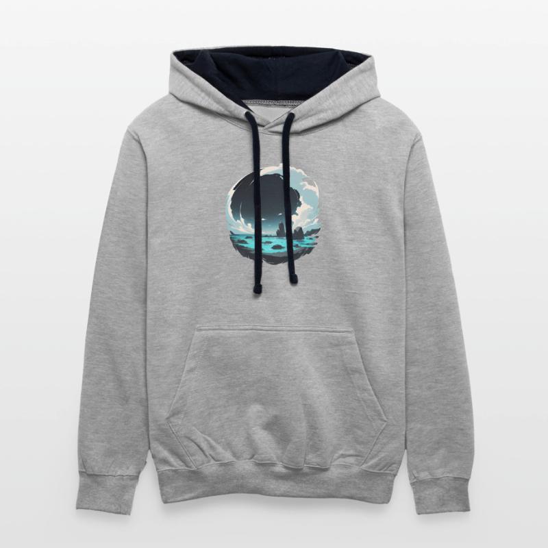 Ocean Scene in a Circle