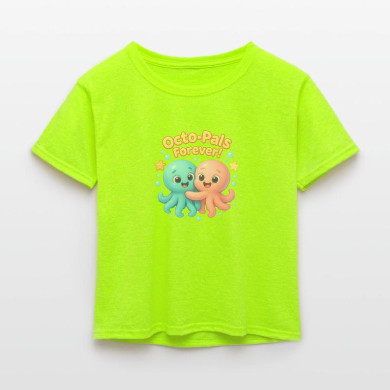 Octo-Pals Forever – Cute Octopus Kids Shirt Design