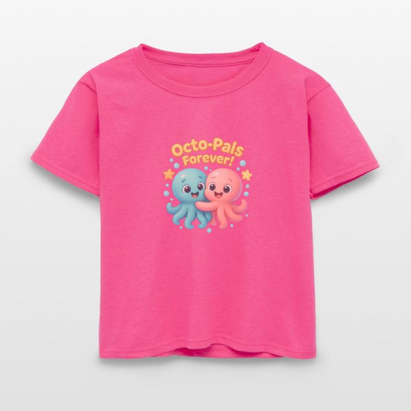 Octo-Pals Forever – Cute Octopus Kids Shirt Design