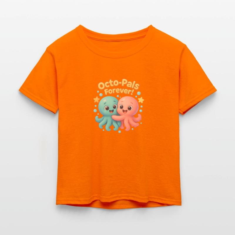 Octo-Pals Forever – Cute Octopus Kids Shirt Design