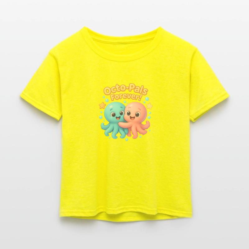 Octo-Pals Forever – Cute Octopus Kids Shirt Design