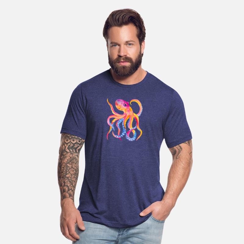 Octopus Colorful Tentacles Giant Squid Kraken Sea