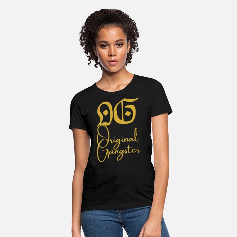 O.G. Original Gangster (Gold gothic & cursive font
