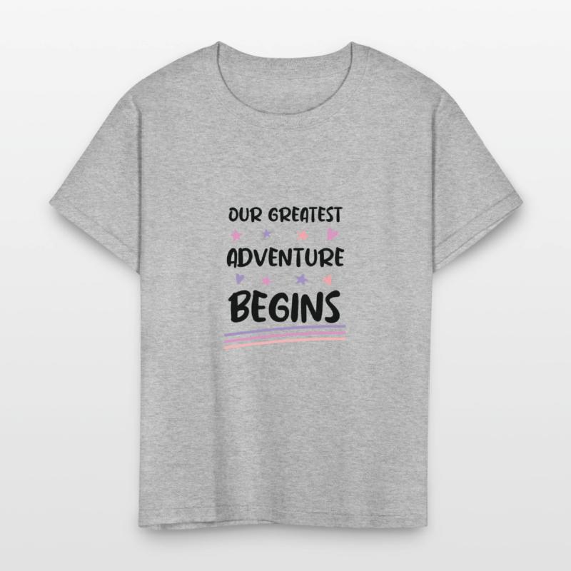 Our greatest adventure begins baby announcement