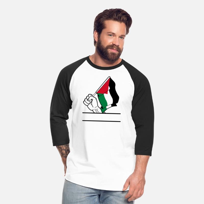 Palestine flag transparent fist text space