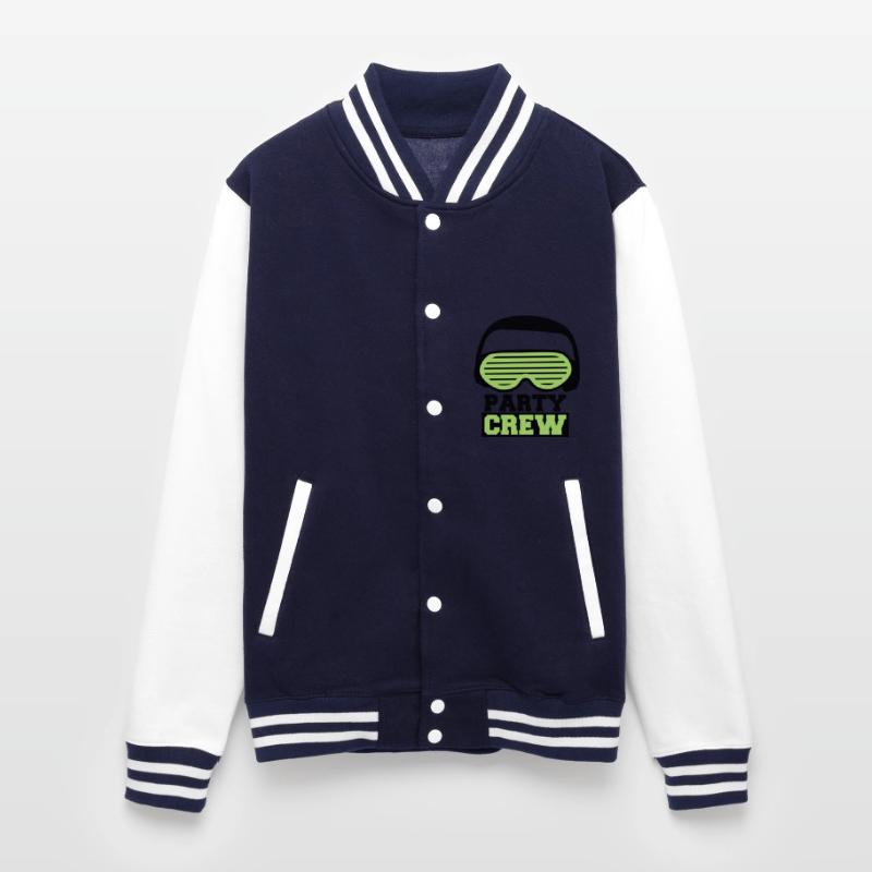 Party Crew Face Team Friends Member Face Text Logo