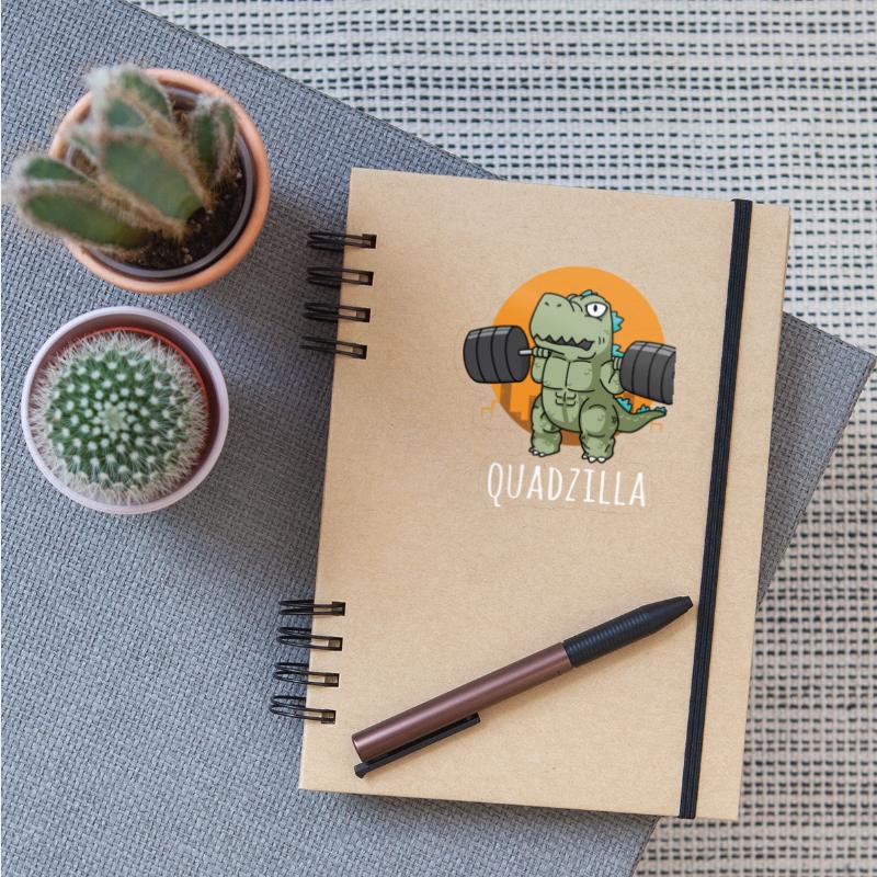 Quadzilla - Funny Gym Workout Cartoon, Squat