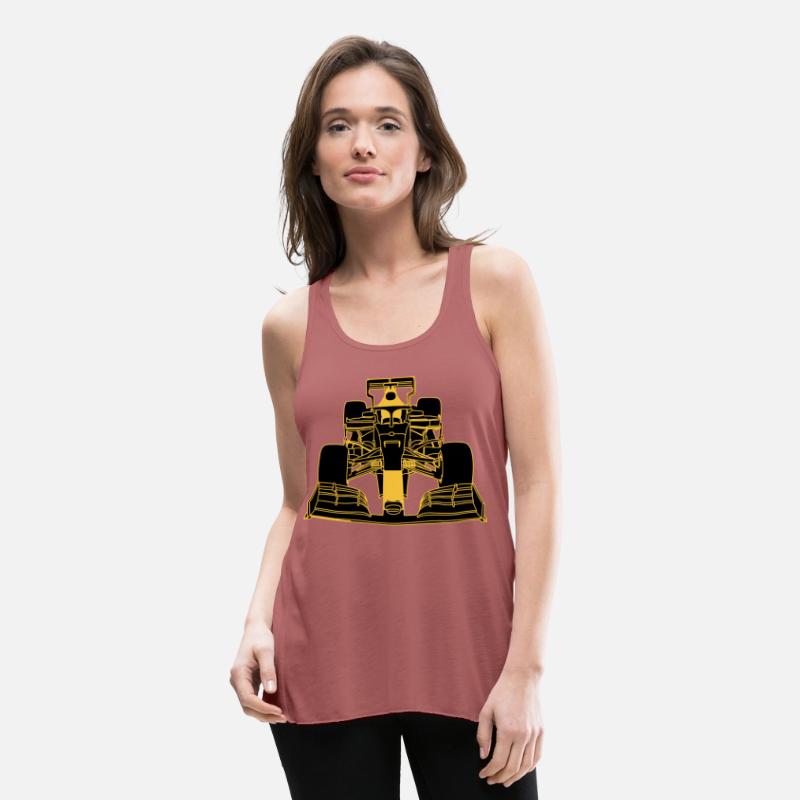 Racing car formula racing car yellow