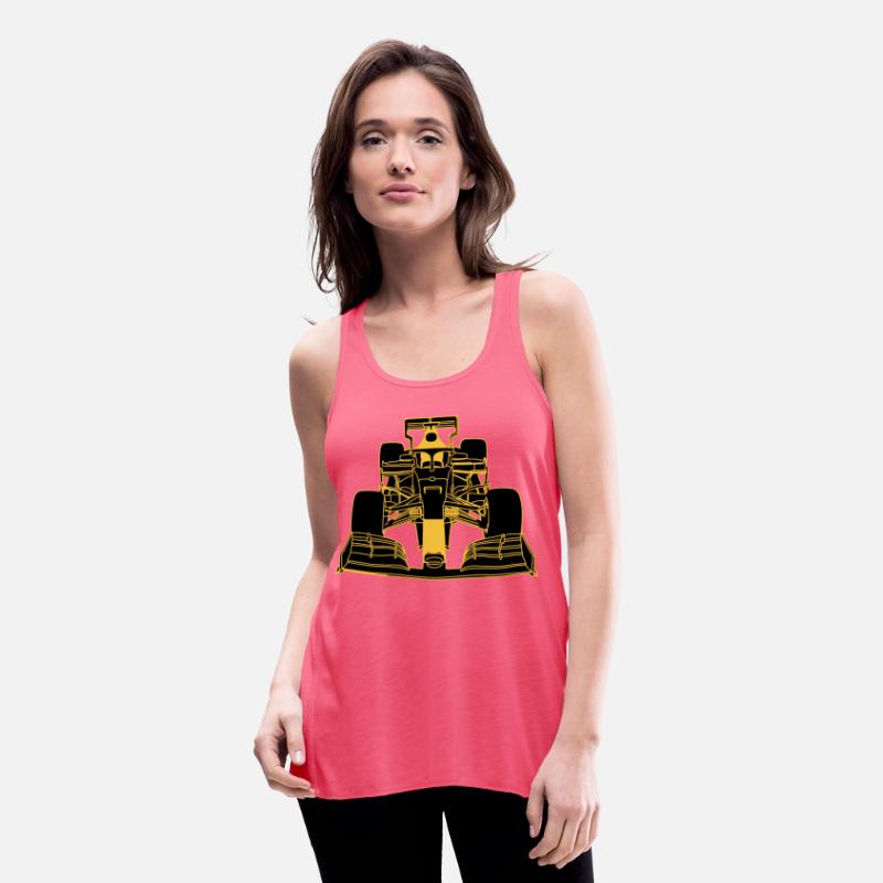 Racing car formula racing car yellow